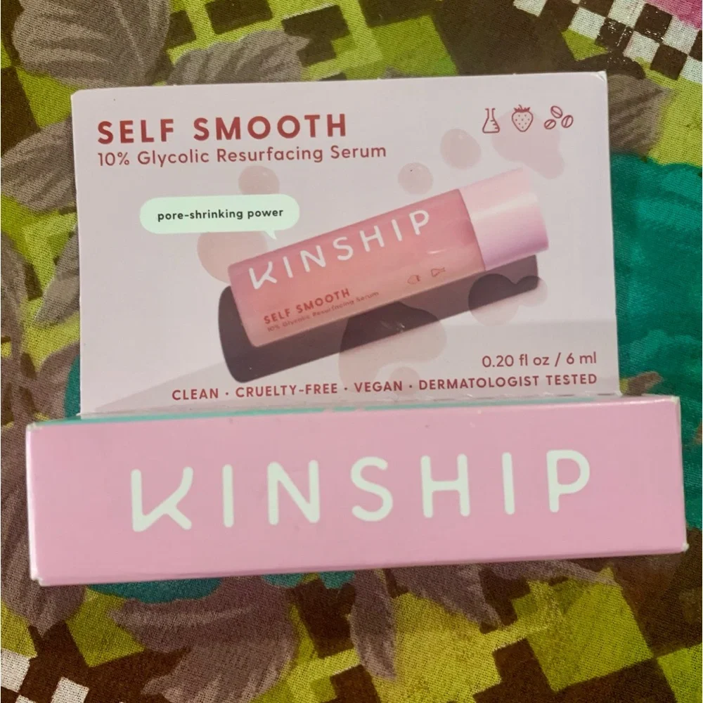 KINSHIP‎ 🌿 Self Smooth 10% Glycolic Resurfacing Serum 🌿 Deluxe Mini New In Box
